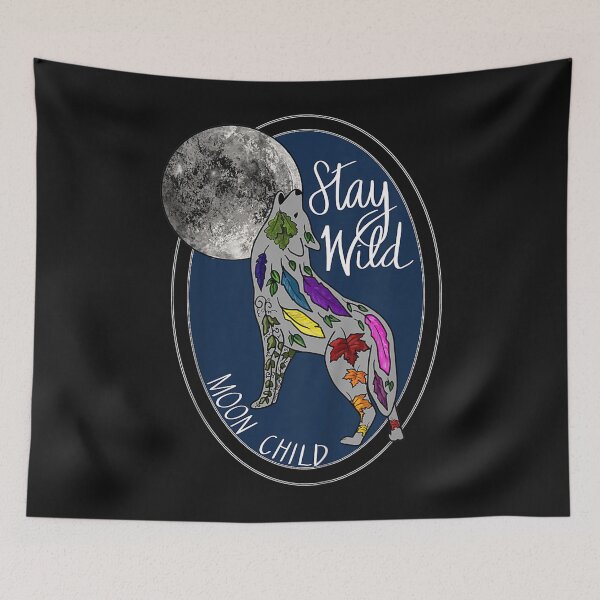 Item preview, Kids Stay Wild Moon Child (Wolf) designed and sold by Makebashington.