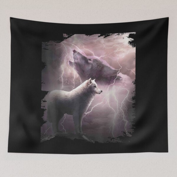 Item preview, Lightning Wolf Howling At The Moon designed and sold by Makebashington.