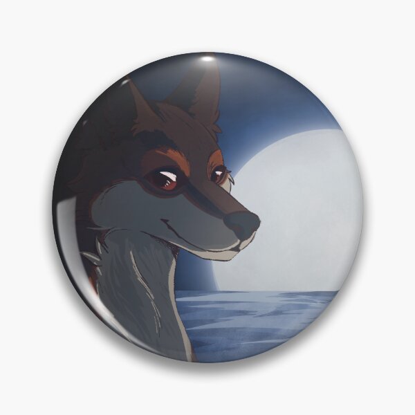 Item preview, Moon light bathing wolf designed and sold by Kristoffersson.