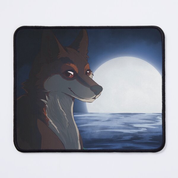 Item preview, Moon light bathing wolf designed and sold by Kristoffersson.