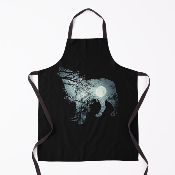 Item preview, Lonely Howl of the Dire Wolf Full Moon Silhouette designed and sold by Makebashington.