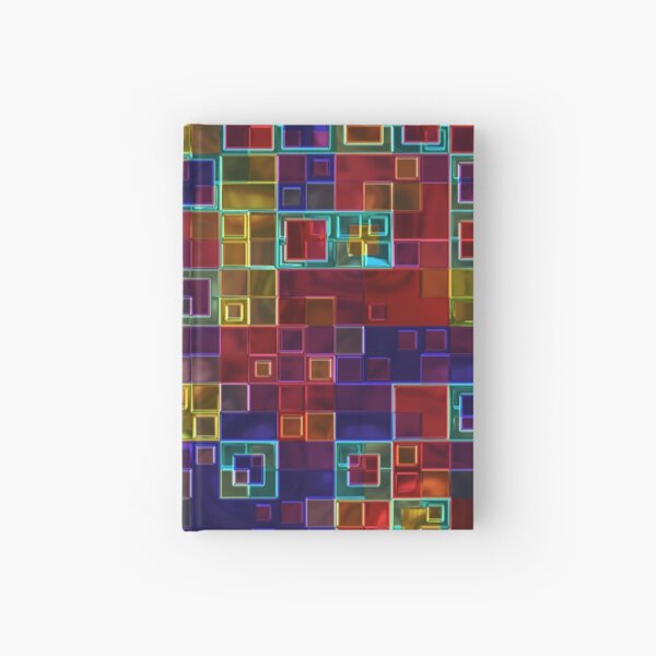 Shiny Futuristic Squares Hardcover Journal