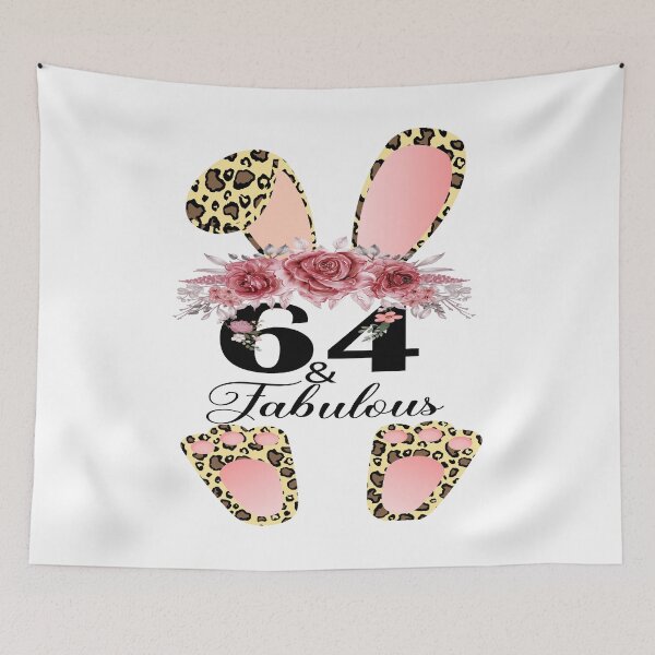 Item preview, 64 & Fabulous 64 Year Old Vintage Floral 1958 64th Birthday designed and sold by xteamdesign.