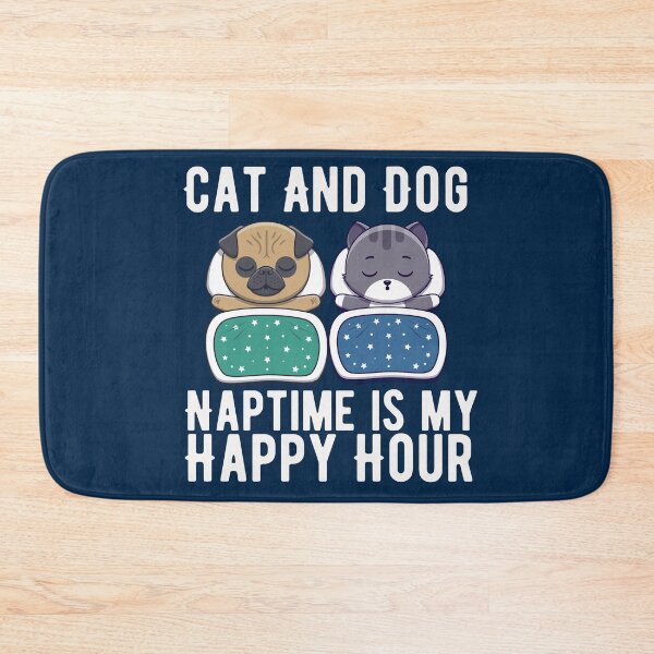 Item preview, Cat and dog naptime is my happy hour  designed and sold by Hoetoons.