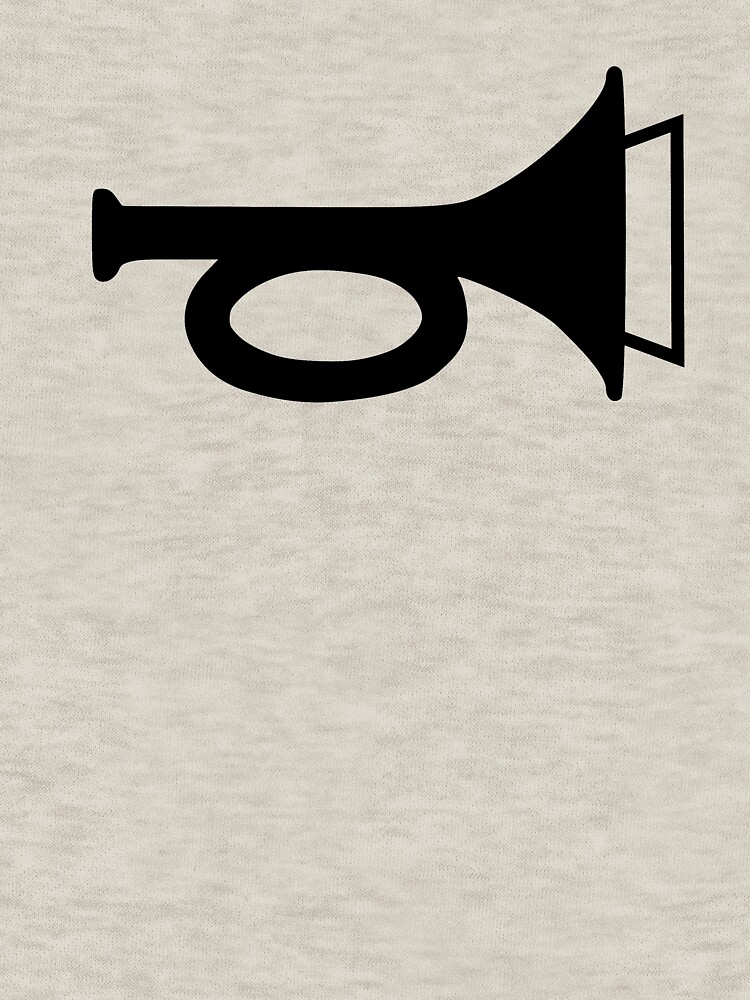 "Muted Post Horn" Pullover Hoodie by WordsWordsWords Redbubble