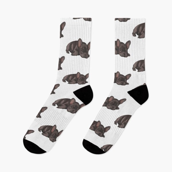 Item preview, Puppy Frenchie sleeping designed and sold by ArtInPi.