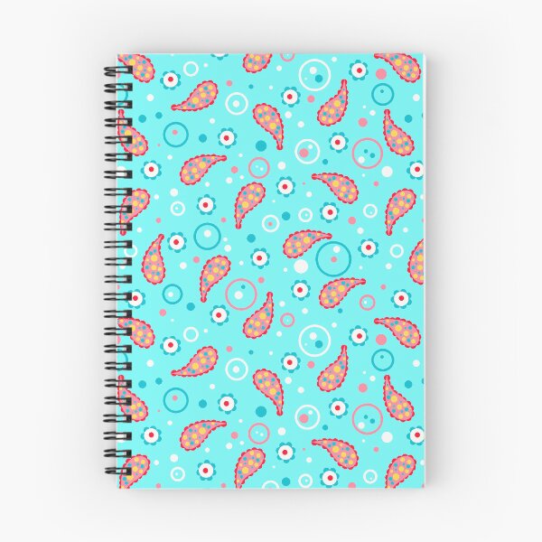 Item preview, Turquoise paisley with circles and dots. designed and sold by SandraPDesigns.