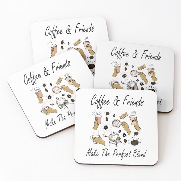 Item preview, Coffee And Friends Make The Perfect Blend designed and sold by adeleqo.