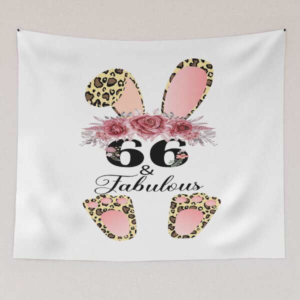 Item preview, 66 & Fabulous 66 Year Old Vintage Floral 1956 66th Birthday Gift designed and sold by xteamdesign.