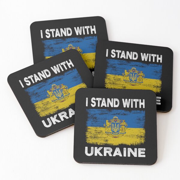 Aperçu de l'œuvre JE SUIS AVEC L'UKRAINE PROTEST POUTINE PROTEST RUSSIA créée et vendue par DoodlrMob.