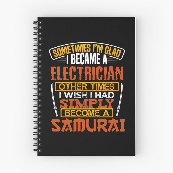 Item preview, electrician samurai funny lineman quotes designed and sold by BrennaEirlys.