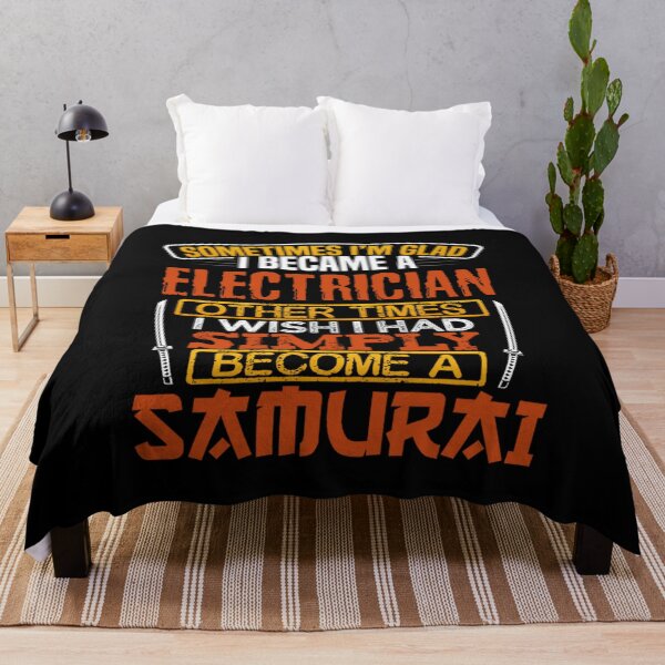 Item preview, electrician samurai funny lineman quotes designed and sold by BrennaEirlys.
