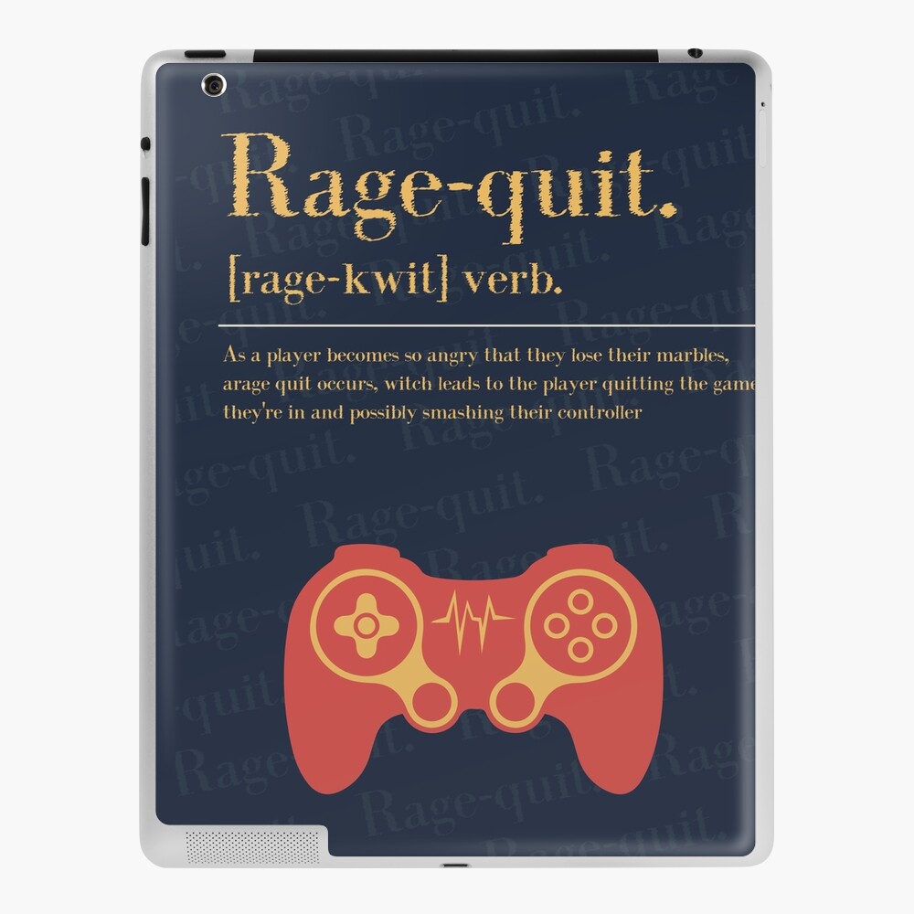 Rage Quit Game - Rage Quit Definition, Gaming Zoom gifts | Poster