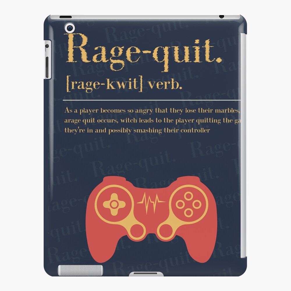 Rage Quit Definition Gaming Prints Gamer Gifts for Games Room 