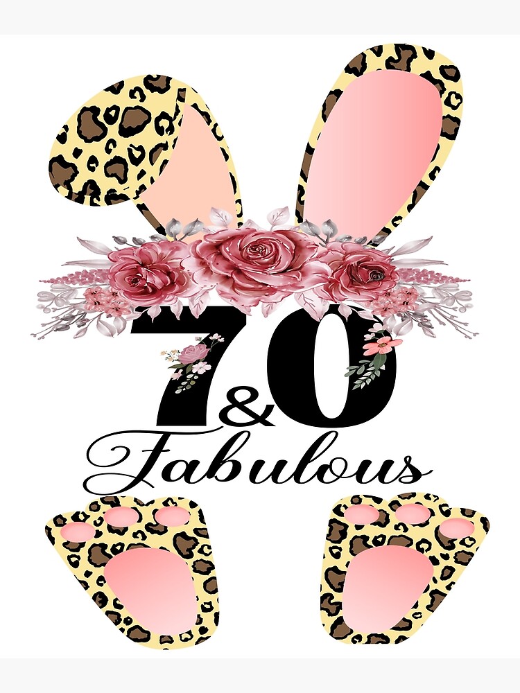  70 Fabulous 70 Year Old Vintage Floral 1952 70th Birthday Gift 