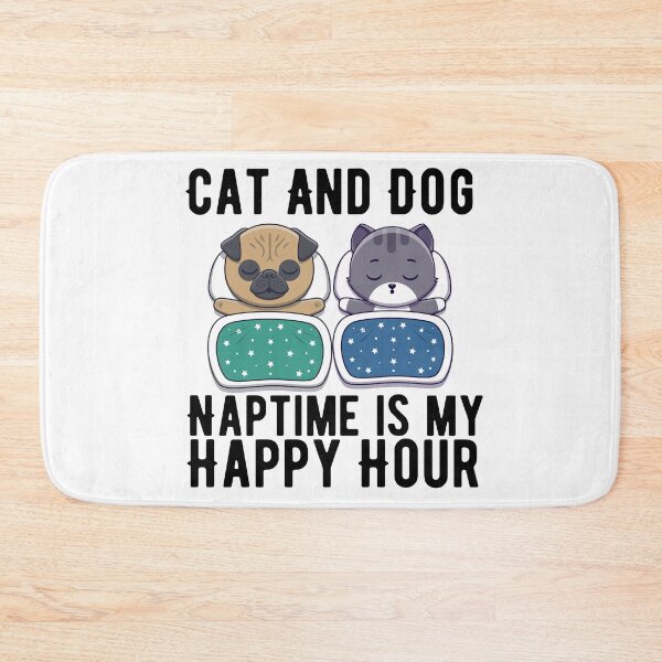 Item preview, Cat and dog naptime is my happy hour  designed and sold by Hoetoons.