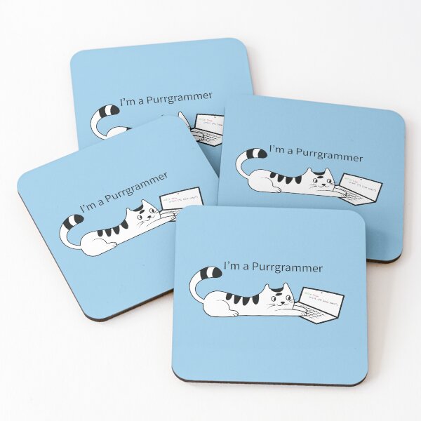 Item preview, Purrgrammer designed and sold by Starstacks.
