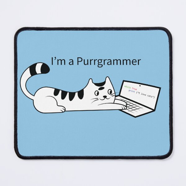 Item preview, Purrgrammer designed and sold by Starstacks.