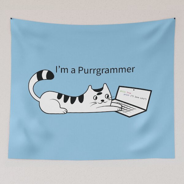 Item preview, Purrgrammer designed and sold by Starstacks.