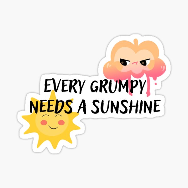 Grumpy Sunshine Tarot Card Vinyl Sticker – Created By Kelci