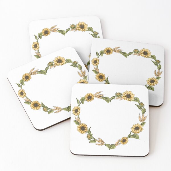 Item preview, Sunflower Heart Wreath designed and sold by CreativeBu.