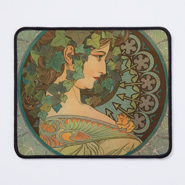 Item preview, Ivy by Alphonse Mucha - Vintage Art designed and sold by RickE.
