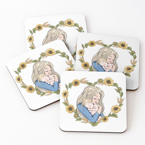 Item preview, Mother and Baby Cartoon Avatar Sunflowers designed and sold by CreativeBu.
