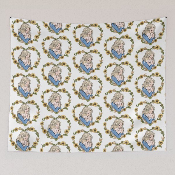 Item preview, Mother and Baby Cartoon Avatar Sunflowers designed and sold by CreativeBu.