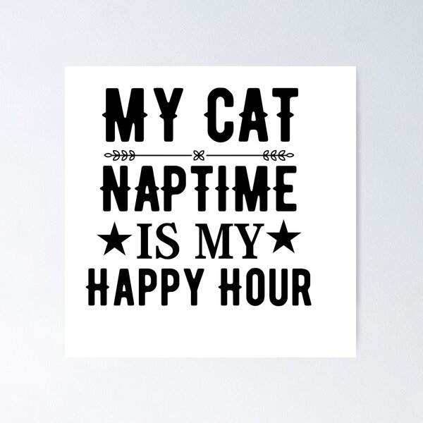 Item preview, Cat and dog naptime is my happy hour  designed and sold by Hoetoons.