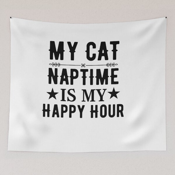 Item preview, Cat and dog naptime is my happy hour  designed and sold by Hoetoons.
