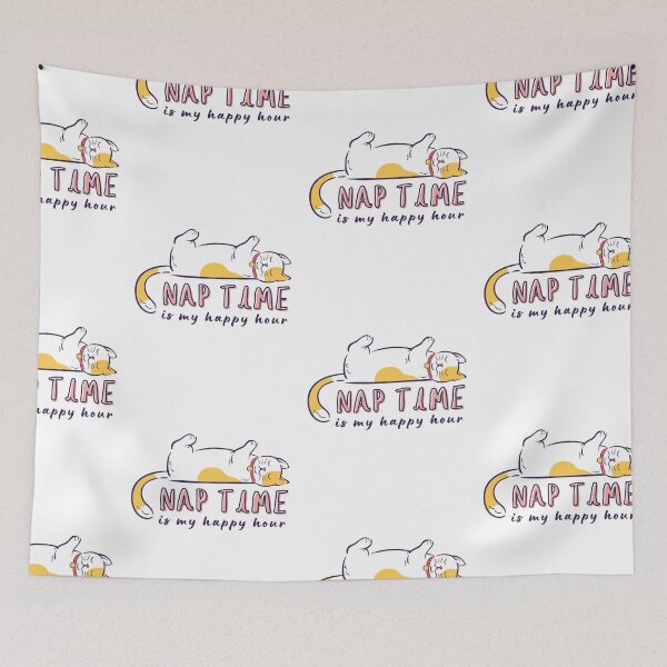 Item preview, Cat Nap Time Is My Happy Hour designed and sold by AngelikaC04.
