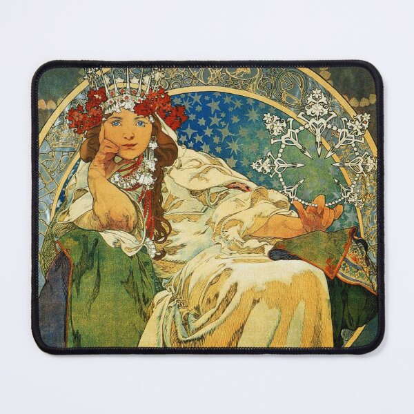Item preview, Princess Hyacinth by Alphonse Mucha - Vintage Art designed and sold by RickE.