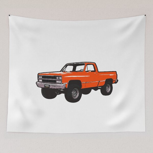 Item preview, Orange 80s 4x4 C Truck designed and sold by CoolRide.