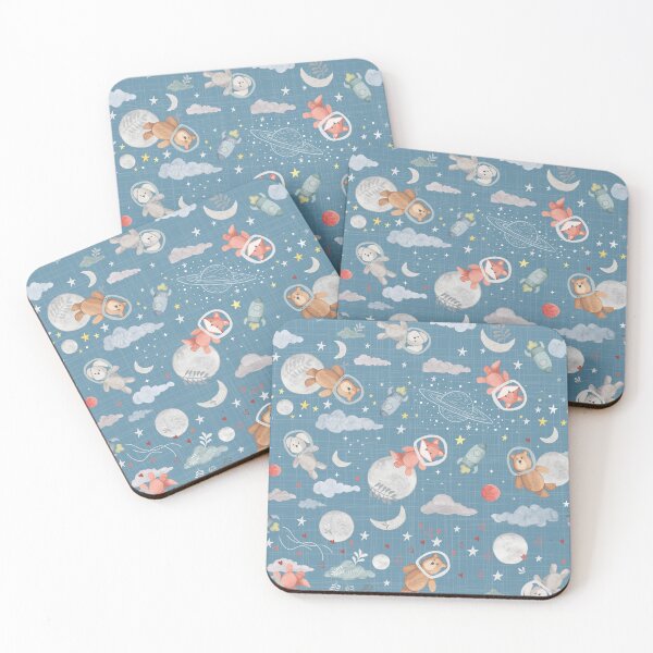 Item preview, Space Animals - Textured Blue designed and sold by MoshitoDesigns.