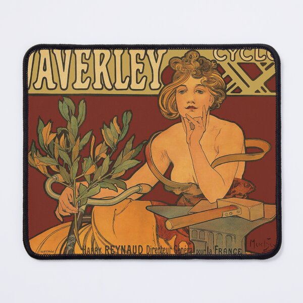 Item preview, Waverly Cycles by Alphonse Mucha - Vintage Art designed and sold by RickE.