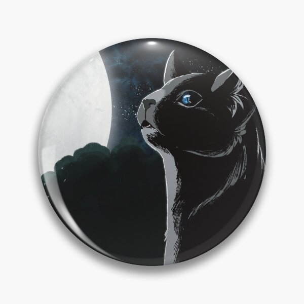 Item preview, Gray cat under a shining moon designed and sold by Kristoffersson.