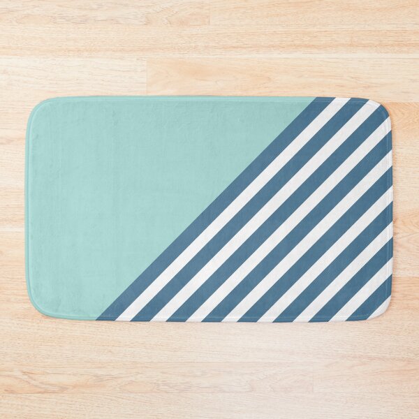 Artikelvorschau, Color Block & Stripes Geometric Print, Turquoise and Teal entworfen und verkauft von meggydesigns.
