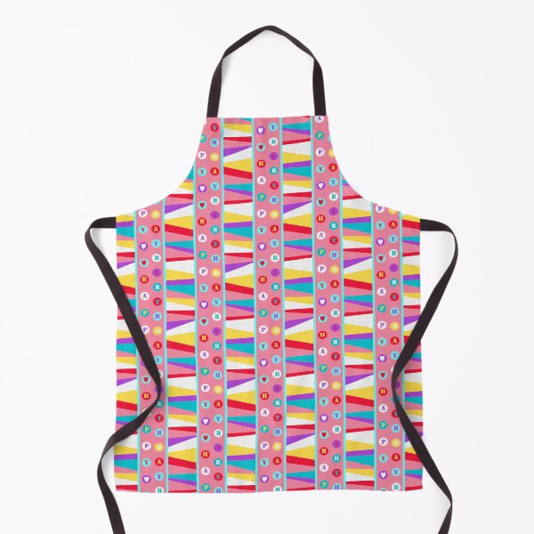 Item preview, Pink, turquoise, yellow, Happy Birthday fun geometric, designed and sold by SandraPDesigns.