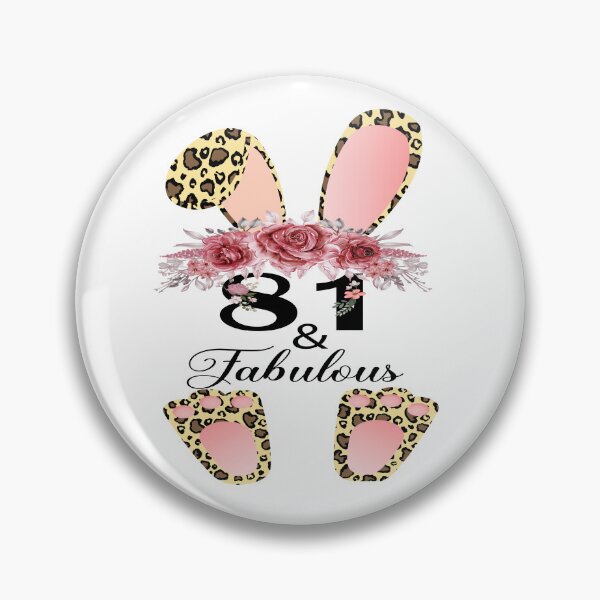 Item preview, 81 & Fabulous 81 Year Old Vintage Floral 1941 81st Birthday Gift designed and sold by xteamdesign.