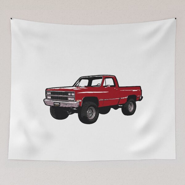 Item preview, Deep Red 80s 4x4 C Truck designed and sold by CoolRide.