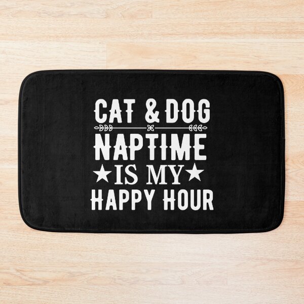 Item preview, Cat and dog naptime is my happy hour  designed and sold by Hoetoons.