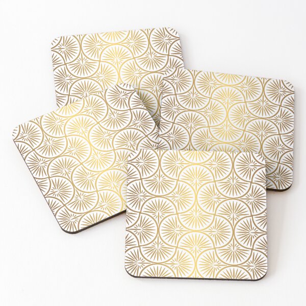 Item preview, Art Deco Pattern Golden Minimalist Lines  designed and sold by Vic Torys ☆.