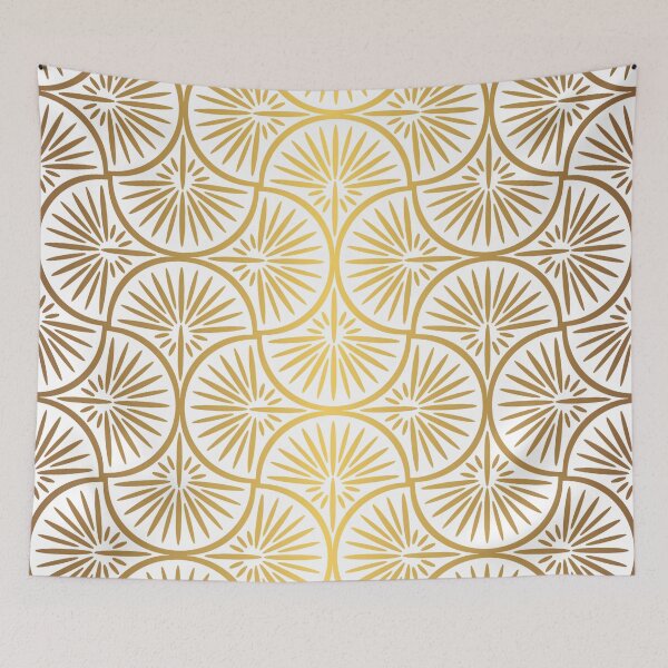 Item preview, Art Deco Pattern Golden Minimalist Lines  designed and sold by Vic Torys ☆.