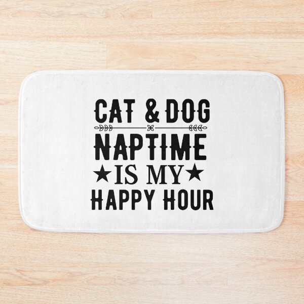 Item preview, Cat and dog naptime is my happy hour  designed and sold by Hoetoons.