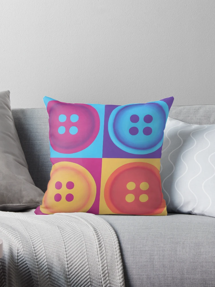 Thumbnail 1 of 4, Pillow, Buttons designed and sold by Laura K Wright.
