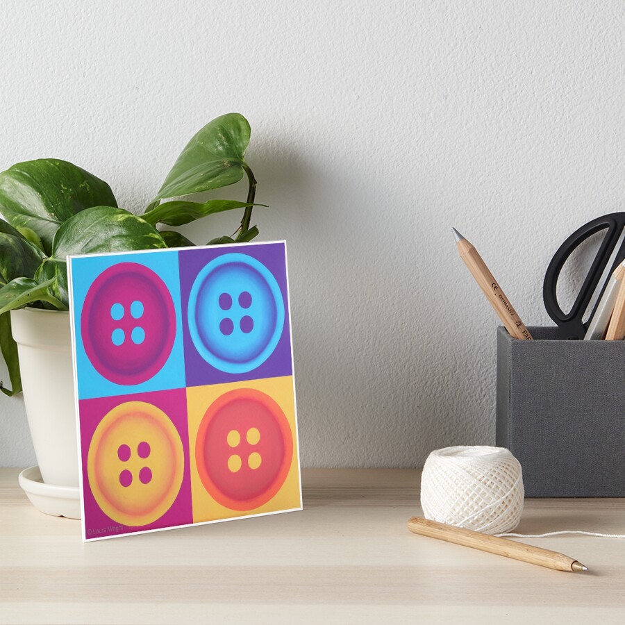 Vista previa del artículo con la obra «Lámina rígida», diseñado y vendido por ButtonAddict.