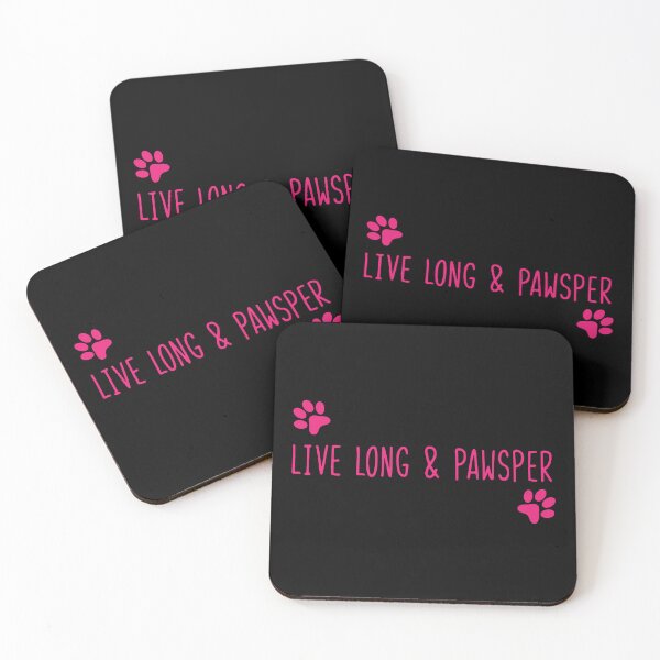 Item preview, live long and pawsper pink designed and sold by WilliamsGFX.