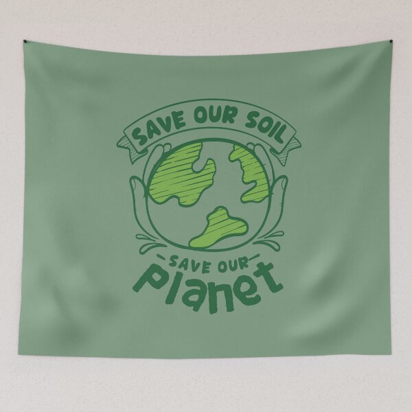 Item preview, Minimalist SAVE OUR SOIL SAVE OUR PLANET eco-friendly Save the Soil Save the Planet design for nature lover, Save Soil Movement, Green Planet, Earth Day & World Soil Day designed and sold by zenturtlemerch.