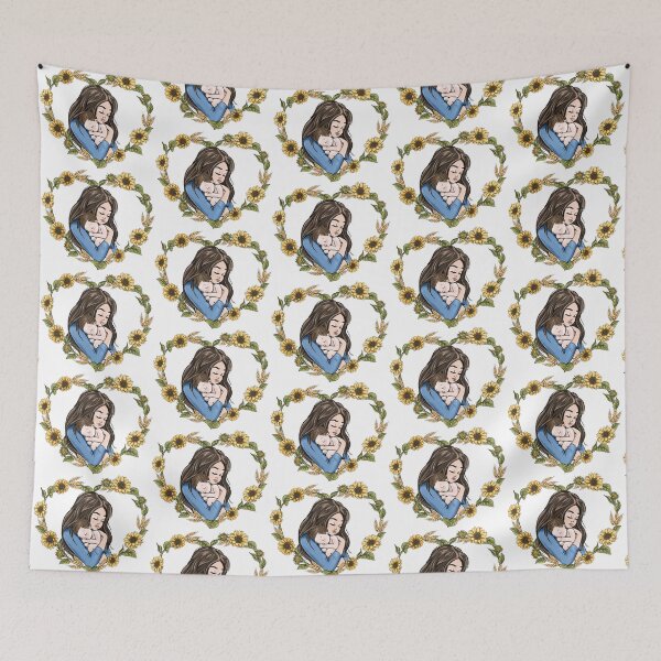 Item preview, Mother and Baby Cartoon Avatar Sunflowers designed and sold by CreativeBu.