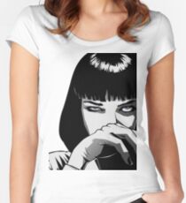 Camiseta entallada de cuello redondo Pulp Fiction Mia